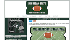 Desktop Screenshot of michiganstatefootballtickets123.com